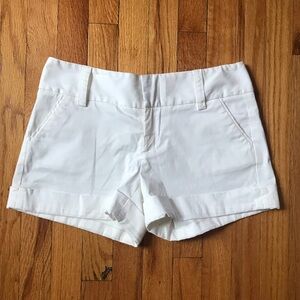 Alice + Olivia White Cady Shorts Cuffed Shorts 4
